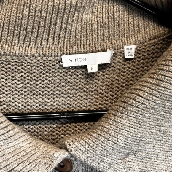 Vince Wool Blend Shawl Collar Empire Waist Cardigan Sweater Sz SM - Picture 4 of 9